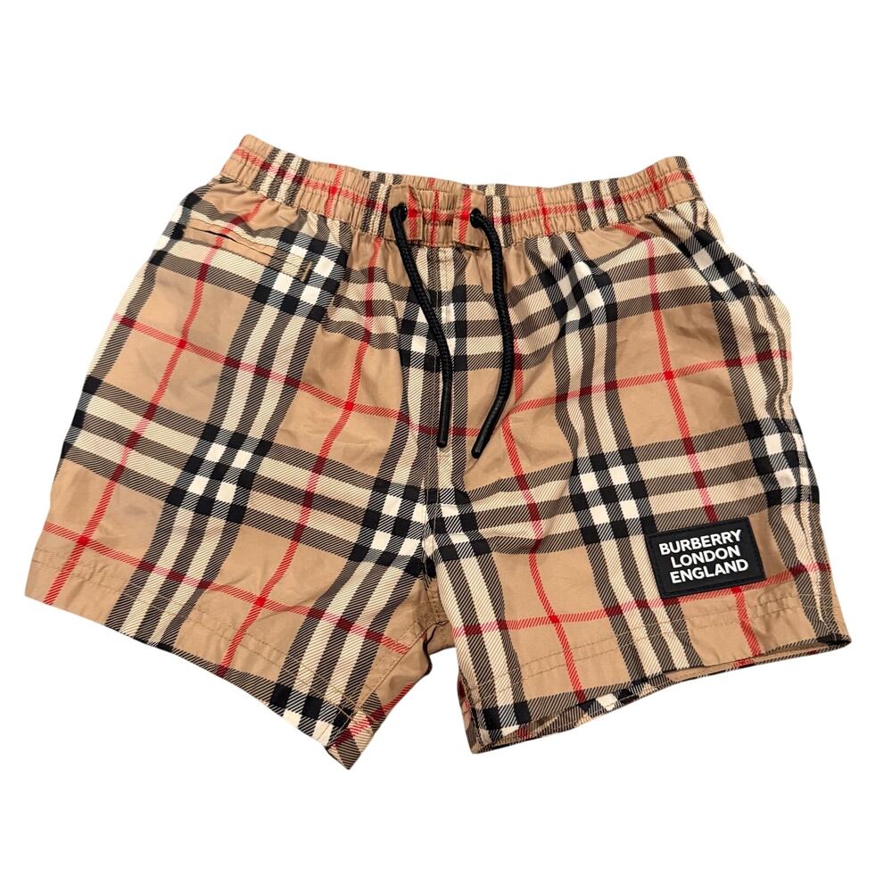 Burberry London Classic Plaid Size 18 month Boys Swim Trunks
